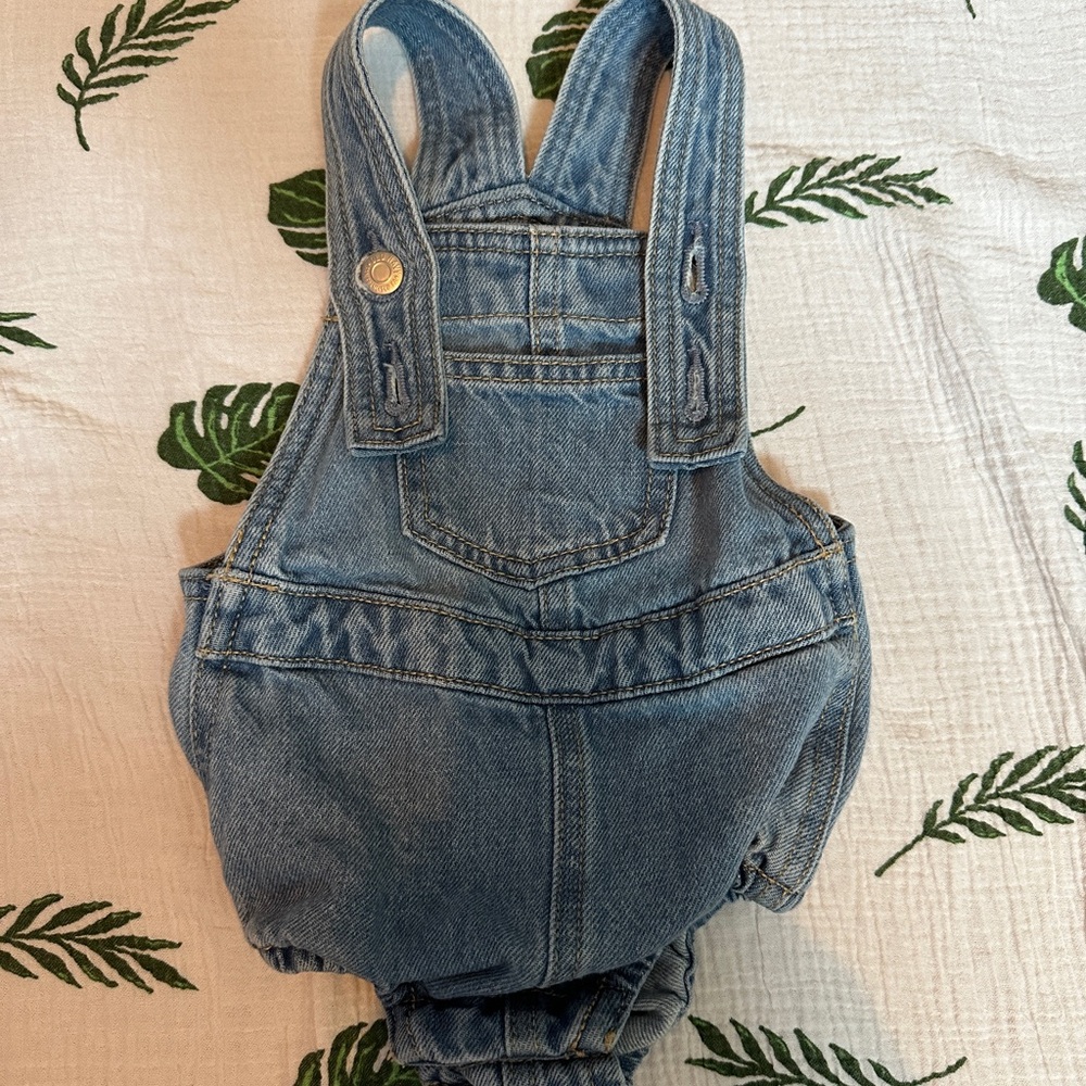 Old Navy Classic Denim Overalls 6-12 Months